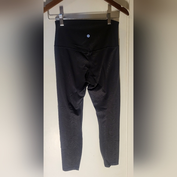 Lululemon Align High-Rise Pant 25" Aqueous Emboss Black - Picture 7 of 9